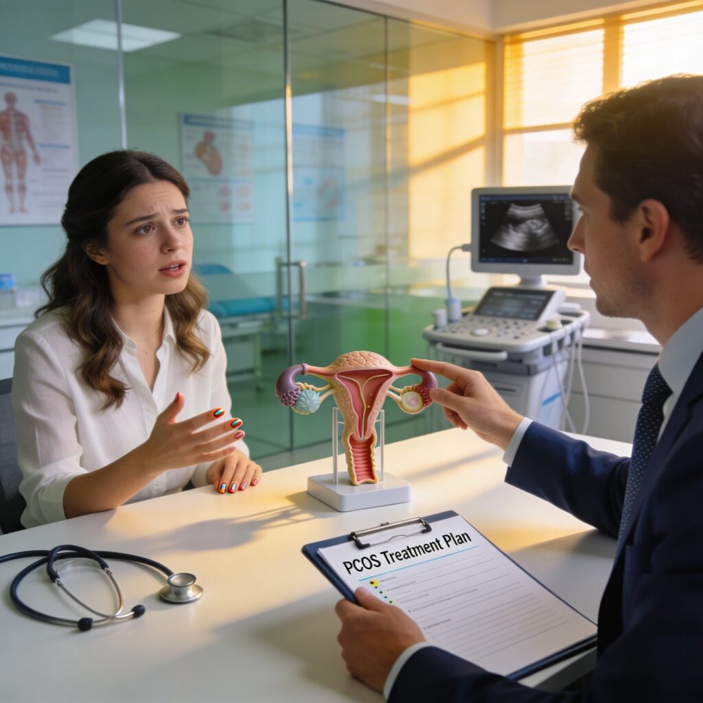 PCOS symptoms, polycystic ovary syndrome, PCOS treatment