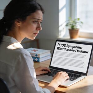 PCOS warning signs, hormonal imbalance, irregular periods